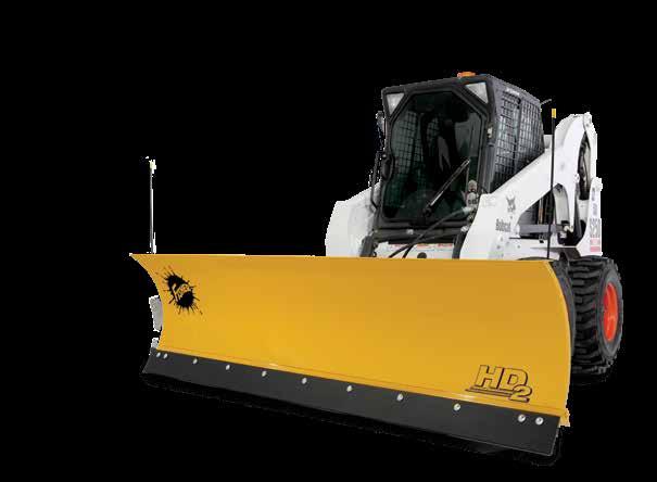 Built to handle the extra demands of skid-steer operation, the XRS, HDX and HD2 plows offer fast and easy hook up, adding