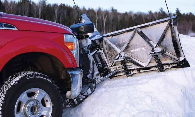 The vehicle mounts and lower gear are built tough and flare both vertically and horizontally to help guide the plow into place during attachment.