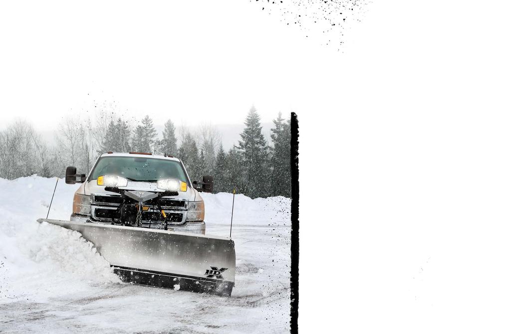 STRAIGHT AND TO THE POINT. The FISHER HDX stainless steel snowplow is perfect for commercial contractors and anyone else looking to push back against nature.