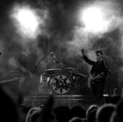 Q6. Stage smoke is used for special effects at pop concerts. By Sam Cockman [CC BY 2.0], via Flickr Ammonium chloride can be used to make stage smoke. Ammonium chloride is a white solid.