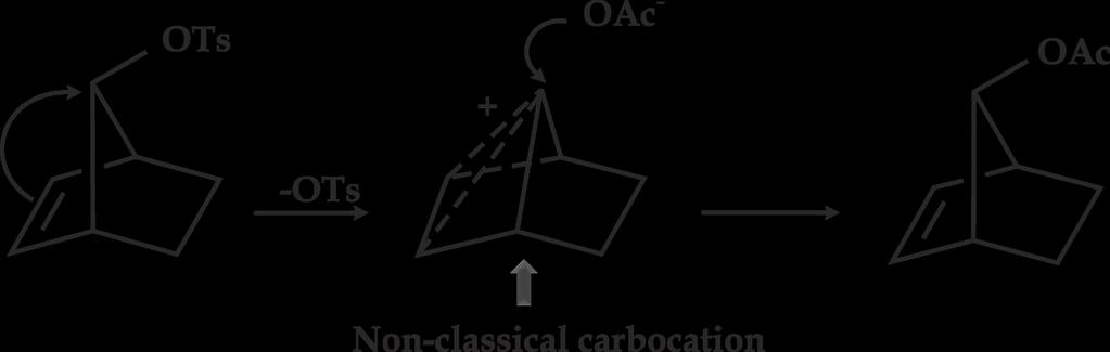 Stable cations can be generated from alkenes by the addition ofa proton from super acid or HF- SbF 5 in SO 2 or SO 2 ClF at low temperatures.