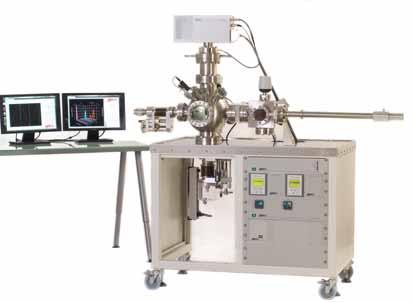 The TPD Workstation features a multiport UHV chamber with heated sample stage coupled to a high precision triple filter
