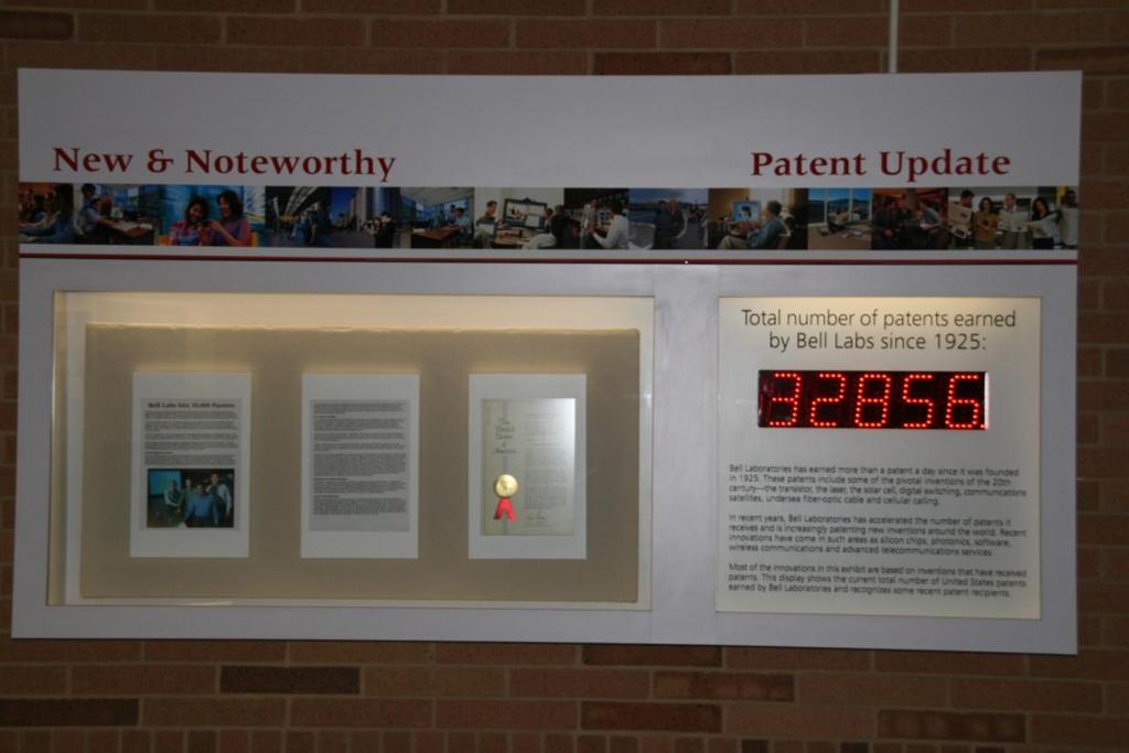 Bell Labs Patents Bell Laboratories has earned more than a patent a day since it was founded in 1925.