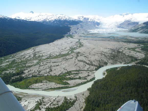 drift and dumped as glacier melts Outwash Sands and gravel transported by rivers (melted ice)