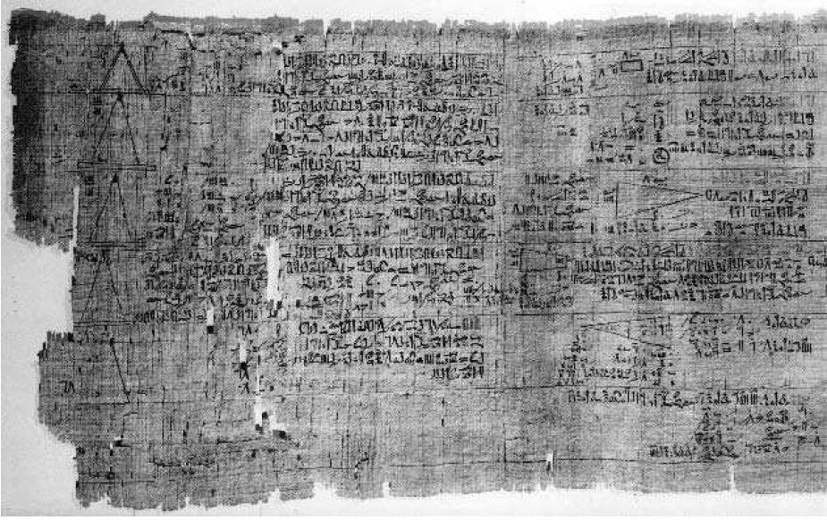 nepoznanicom, a neki od njih biti će navedeni u daljnjem izlaganju. Slika 1. Rhindov papirus Primjer 1.1 (Zadatak 24.) Broj i njegova sedmina daju zajedno 19. Koji je to broj?