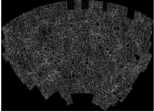 Superclusters 50 meters across (size of buildings in our scale model) are the largest structures we see Observable universe is about size of Boulder county on this scale In this image, each dot is an