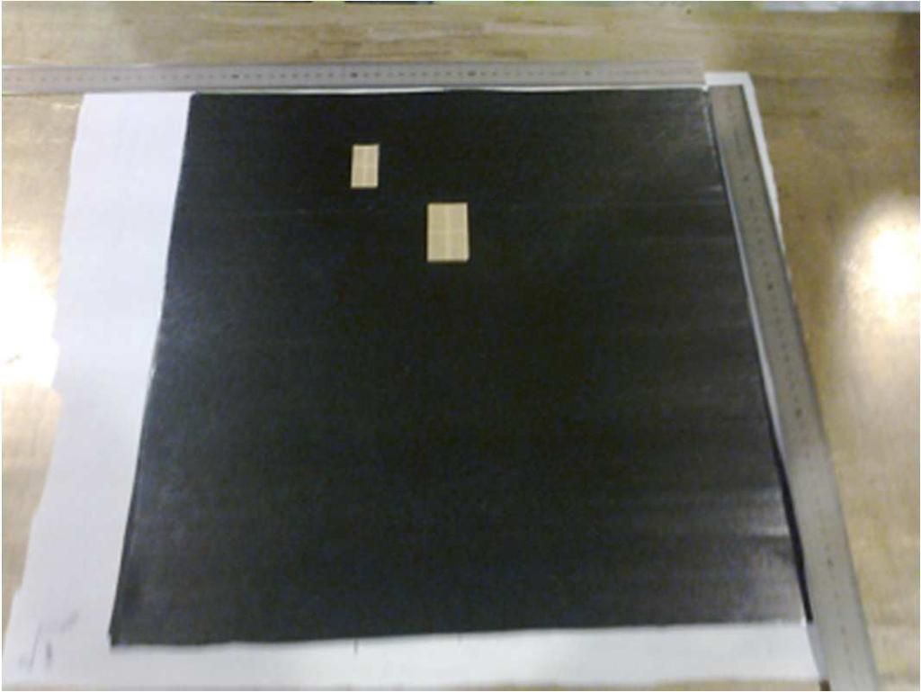 layers in order to simulate laminations. The density obtained was 1.25 g/cm 3. Fig.2. Two Samples of CFRP are presented.
