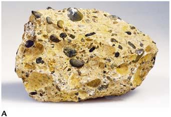 Conglomerate Conglomerate Particles larger than 2 mm
