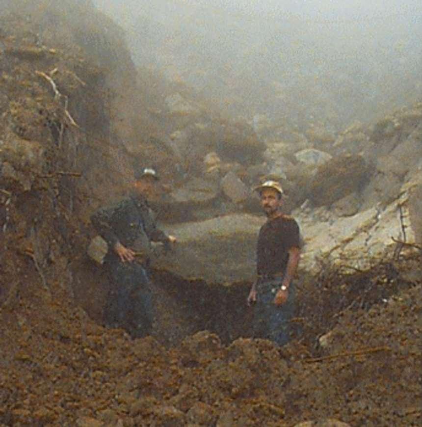 Debris-flow deposits in channel at San José de Galipán in the El Avila National Park.