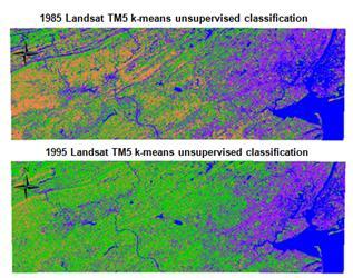 II. METHODOLOGY For this project, four Landsat TM5 images were used in order to implement the land surface classification and land surface temperature retrieval.