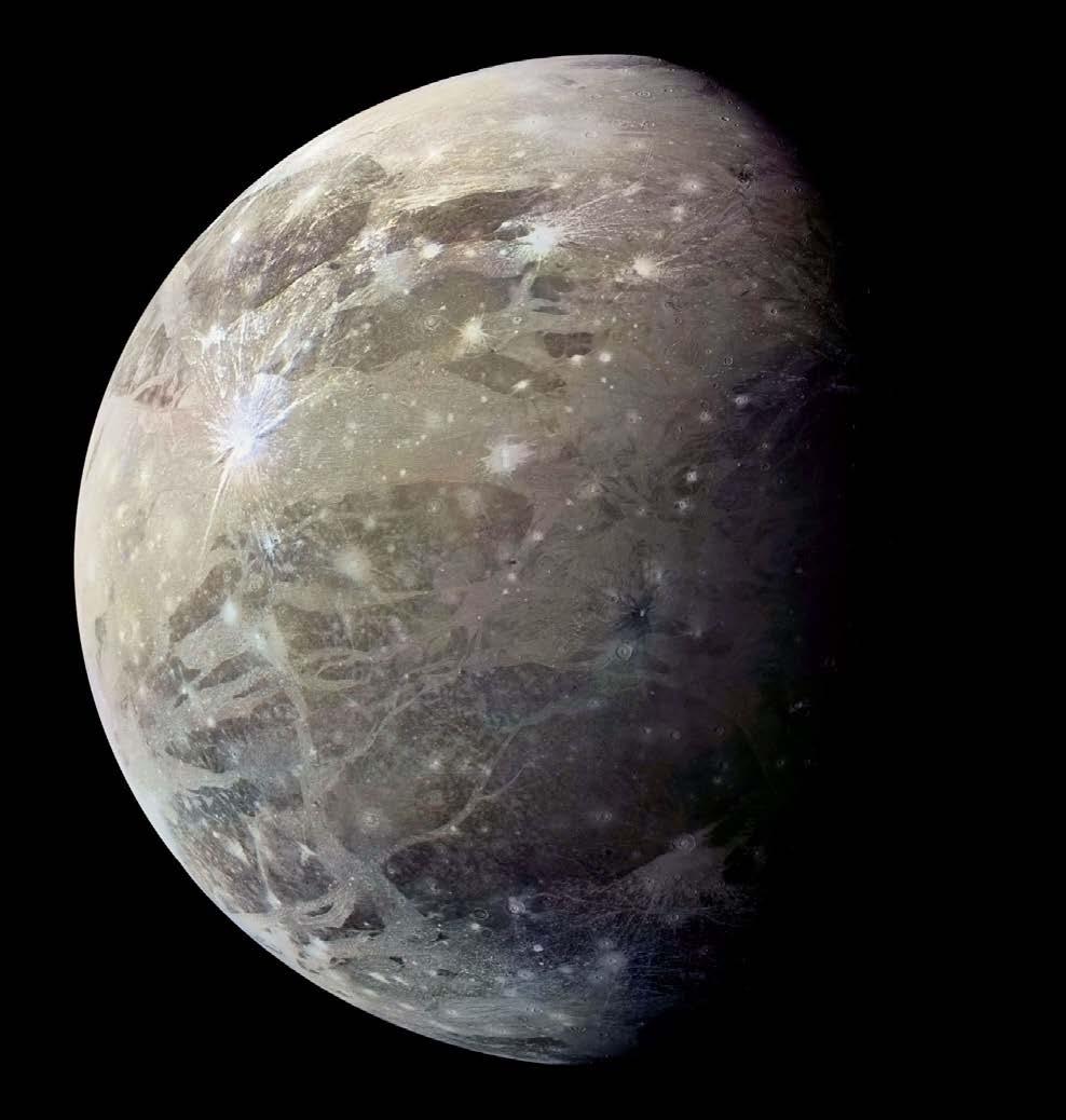 Ganymede Image credit: NASA spacecraft observations: Voyager & Galileo low density: 1939 kg/m