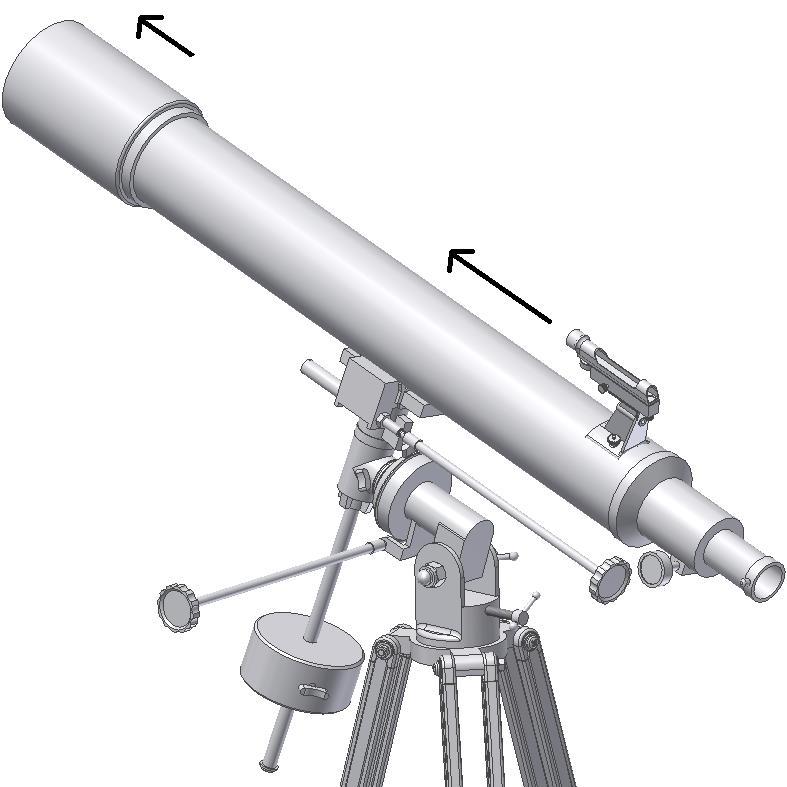 The finder scope is used as an aiming device. It projects a tiny red dot on the transparent screen figure 25. The finder should be aligned with the telescope.