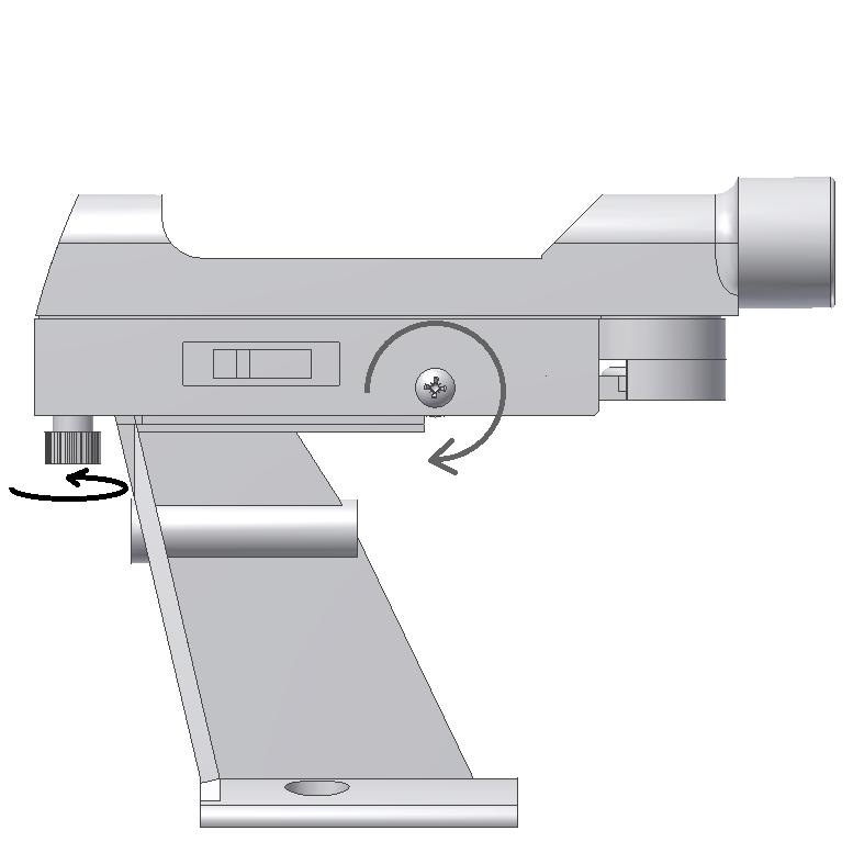 The finder scope s pointing direction can be adjusted.