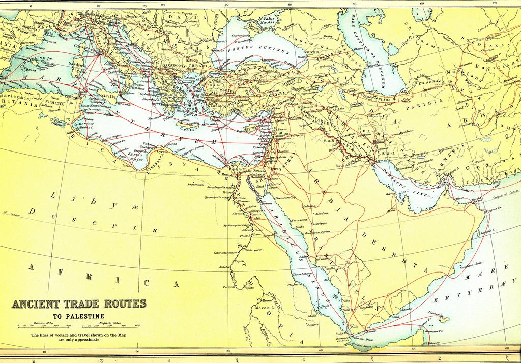 Introduction Networks are not routes Figure: Ancient Trade Routes to Palestine.