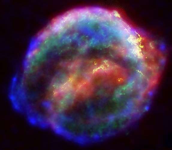 Supernova 1604, also known as Kepler's Supernova, Kepler's Nova or Kepler's Star, was a supernova of Type Ia that occurred in the Milky Way, in the constellation Ophiuchus.