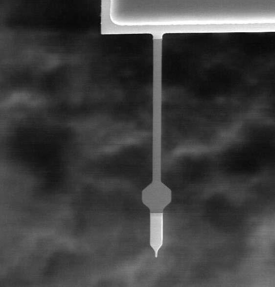 Ultrasensitive cantilevers 120 µm 100 nm