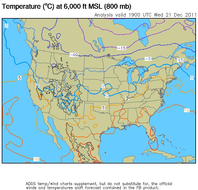 METEOROLOGY FLIGHT PLANNING CHAPTER TWO Figure 2-20 ADDS Temp/Wind Charts Supplement (2) 209.