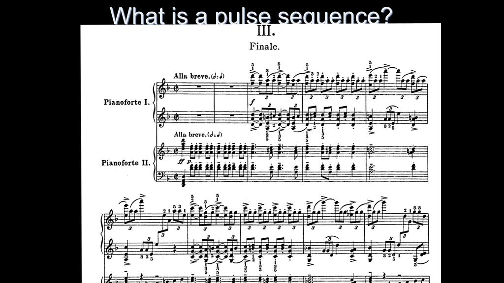 What is a pulse sequence?