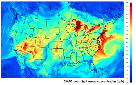 Project Objectives Evaluation of ozone, carbon monoxide and other key fields from the EPA CMAQ and NOAA National Air Quality Forecast Capability (NAQFC) in the middle/lower troposphere using