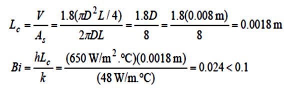 for the valve temperature to drop to (a) 400 C, (b) 200 C, and (c) 46 C and (d) the maximum heat transfer from a