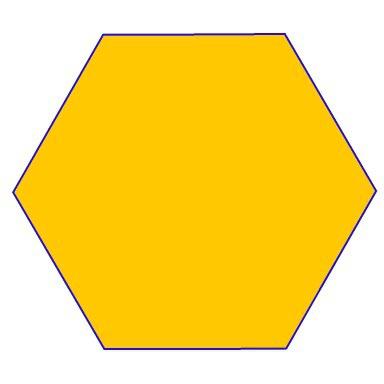 Conic factorizations Example: hexagon (II) Factorizations and representability Regular hexagon in the plane.