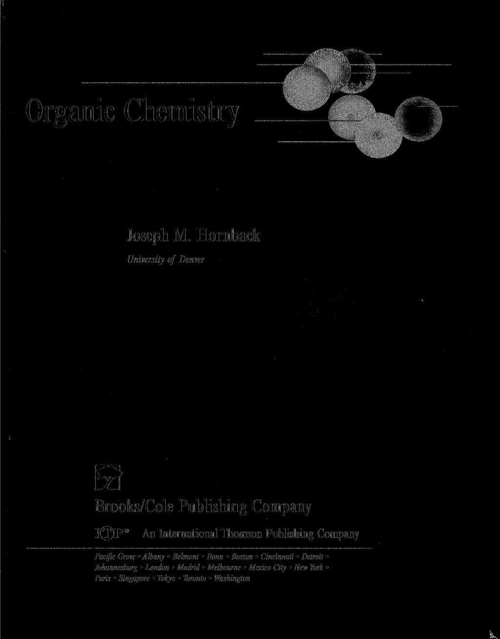 Organic Chemistry Joseph M.