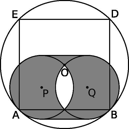 RMT 014 Geometry Test Solutions February 15, 014 8. O is a circle with radius 1. A and B are fixed points on the circle such that =.