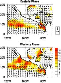 Diurnal mechanism along the SMO (Nesbitt and Gochis) Impact of intraseasonal variability on the formation of tropical Atlantic Storms (P.