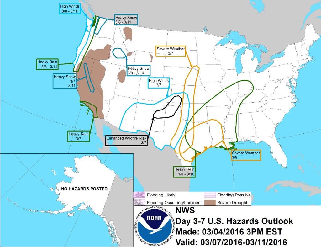 Hazard Outlook March 7-11 http://www.cpc.ncep.