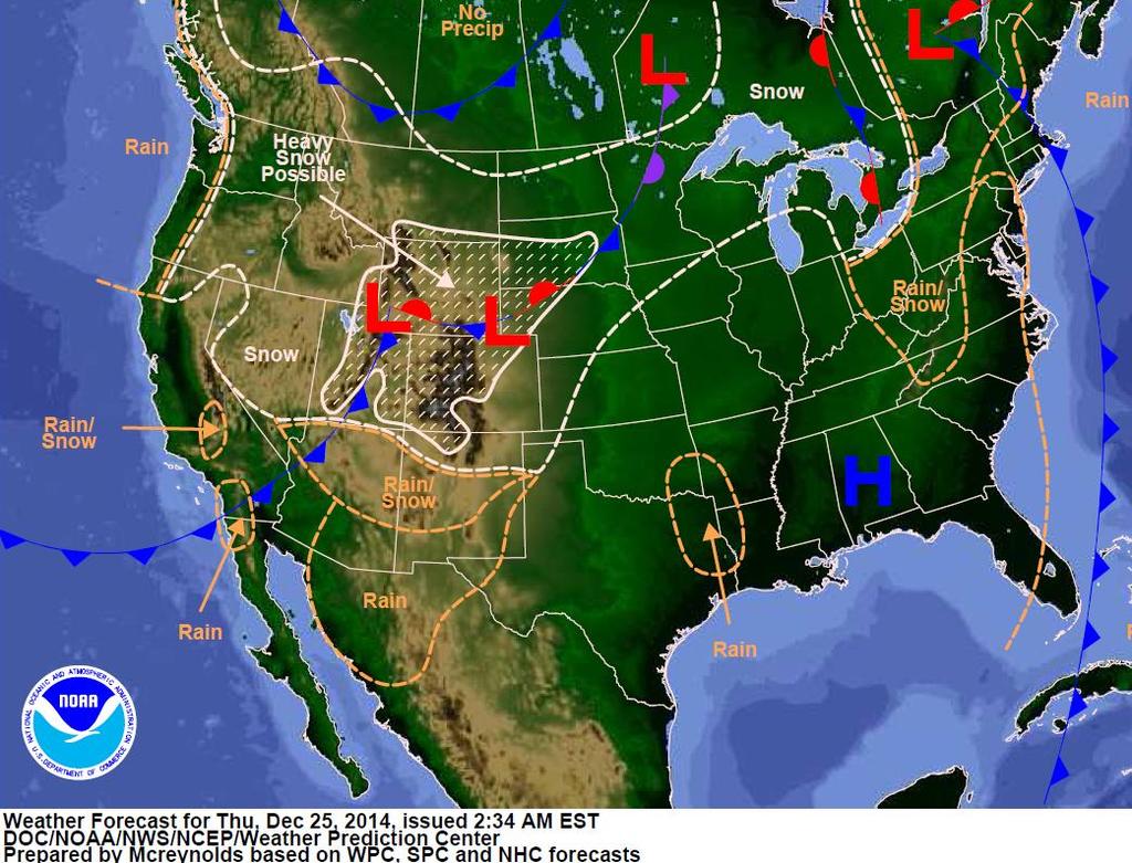 National Weather Forecast Day 1 http://www.