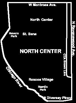 Its borders are: North Center Community Area Northern boundary: Eastern boundary: Southern boundary: