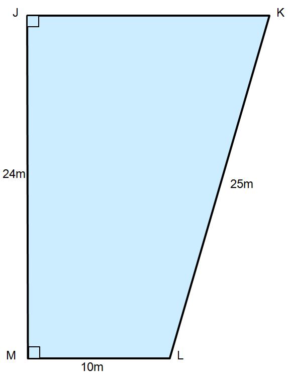 12. The plan of a swimming pool is shown below. One dimension is missing. Diagram not drawn accurately One area of the pool is for toddlers to paddle and another area is for adults only.