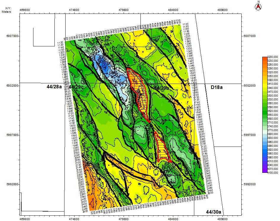 Exploration Activity Mapping of the licence area was based primarily on structural interpretation of SEG positive, zero-phase, reflectivity depth domain seismic data from the 2007 (Phase 3) and 2010