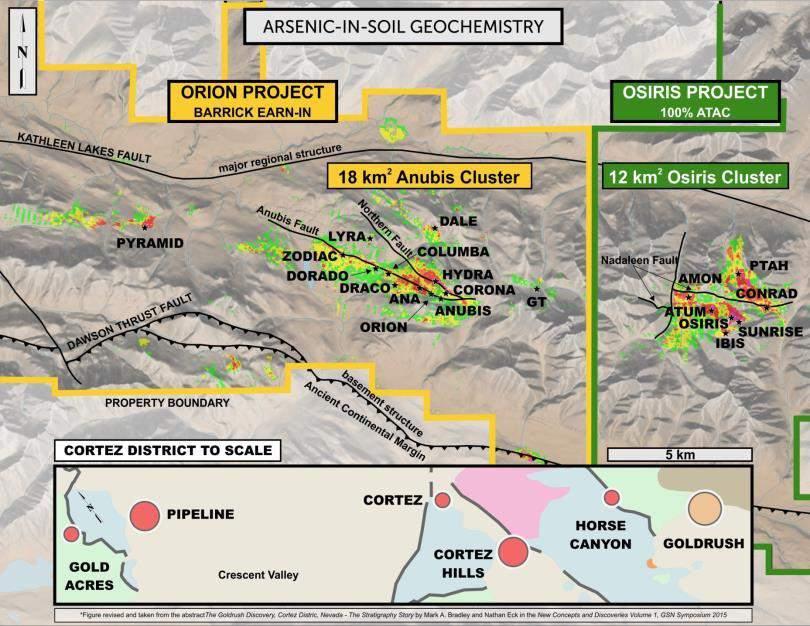 CARLIN-TYPE GOLD DISCOVERIES 2011-2017 ~7,500 m diamond drilling