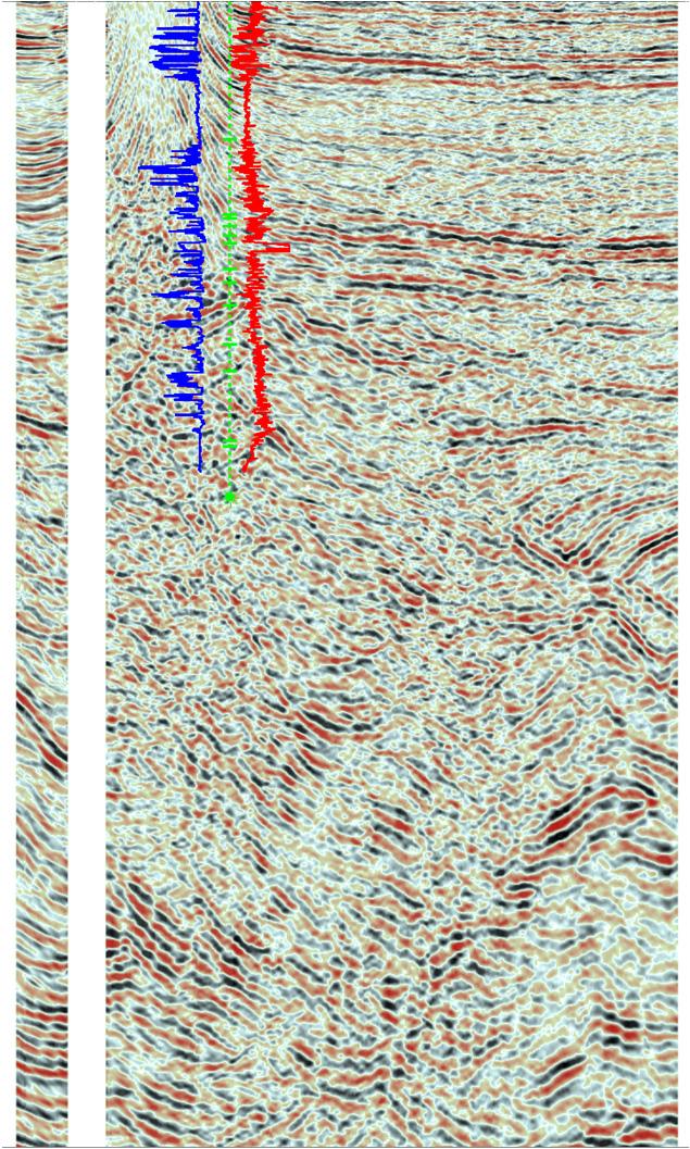 Seismic Interpretation Results: Cross Section Line K K TWT (s) 1.5 2.0 3.0 4.0 5.0 5.5 6.0 K SP log Shale-prone strata W Well M +ve -ve Miocene Resistivity log Refugio Co. Poor data/ Shale-prone? 5.0 km K Victoria Co.