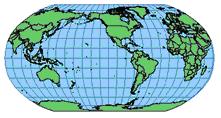 Figure 10 Robinson projection Coordinate system horizon Spatial reference domain extent Spatial reference domain extent Bounding a coordinate grid Spatial Reference Domain Extent Conceptual Diagram