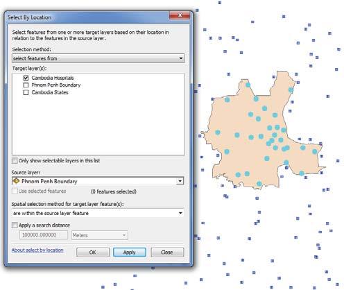 Query by location Query by attributes are used in GIS to select a subset of features based on