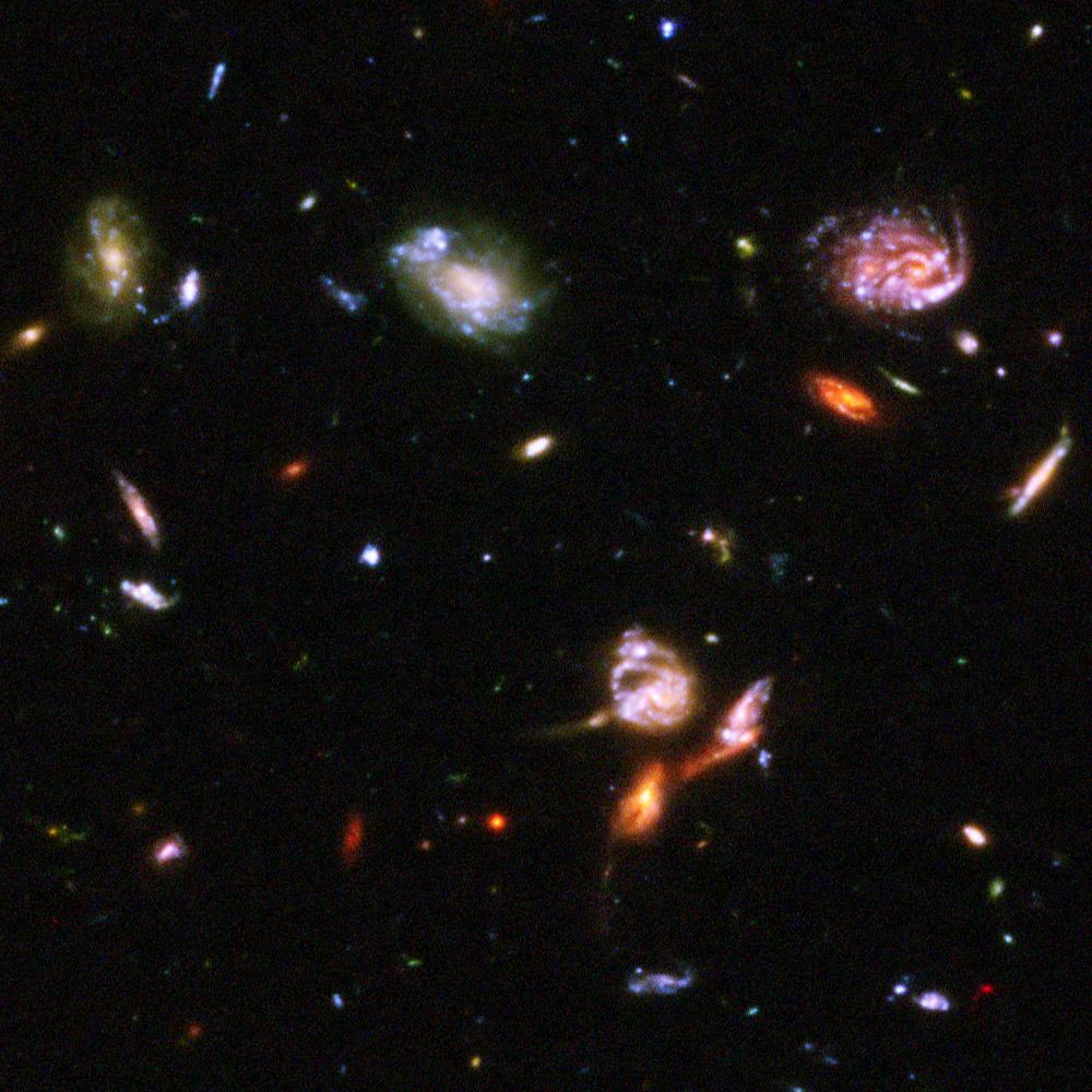 Hypertelescope for cosmology: See fainter and 400x sharper than the Hubble Deep Field?