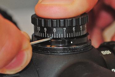 Parallax is adjusted by rotating the parallax adjustment ring located on the objective bell.