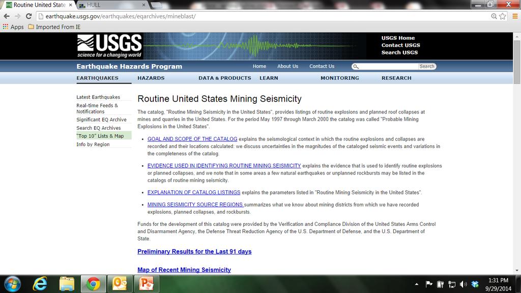 USGS ROUTINE U.S.
