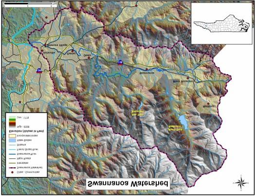 Figure 3. Swannanoa Watershed. affect the state. Currently they are investigating the problem of how to plan, prepare for, and mitigate disasters.