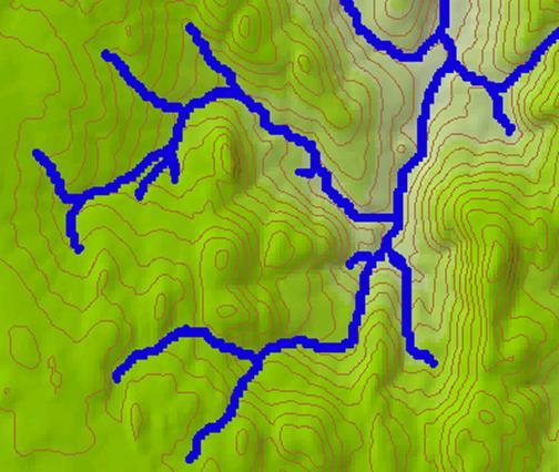 Generate contours and shaded relief images for use on maps Generate derivative terrain slope and aspect