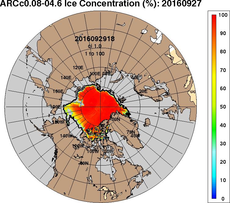 Arctic Cap Nowcast/Forecast System ACNFS consists of 3 components: Ice Model: Community Ice CodE (CICE) Ocean Model: HYbrid Coordinate Ocean Model (HYCOM) Data assimilation: Navy Coupled Ocean Data