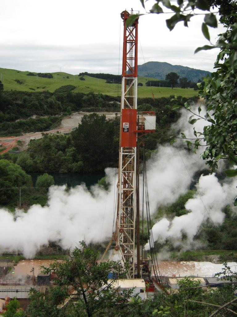 New Zealand Geothermal drilling activity versus time