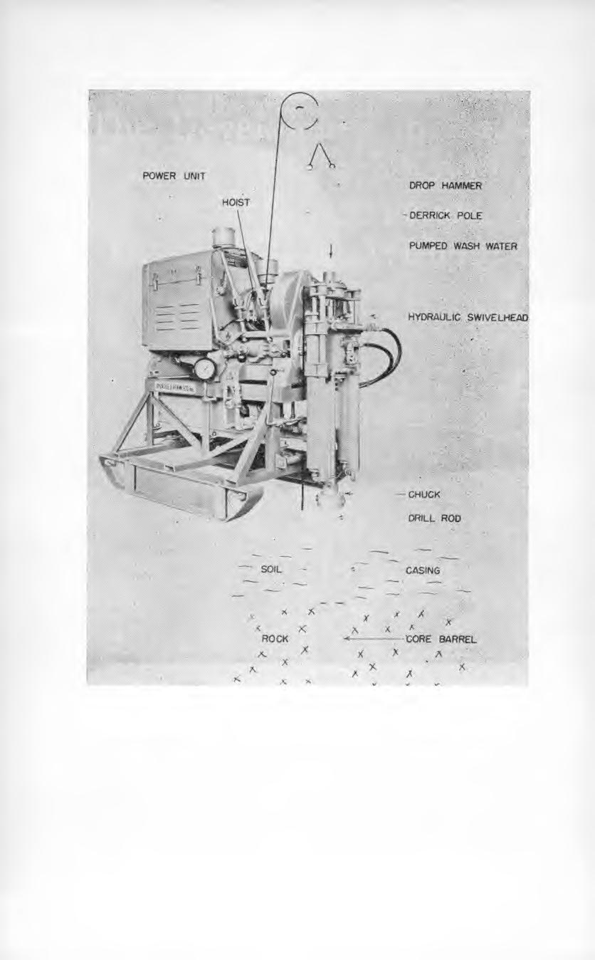 142 Fig. 1. Diamond core drill machine. the soil adhering to the inside.