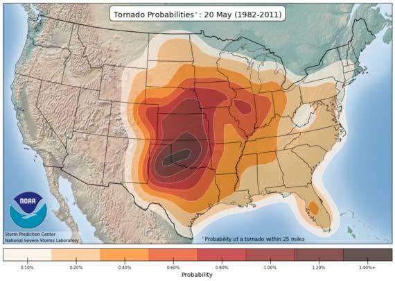 How well can we predict a tornado? A better way of asking this question might be this: on what time scale, can we predict a tornado might form?