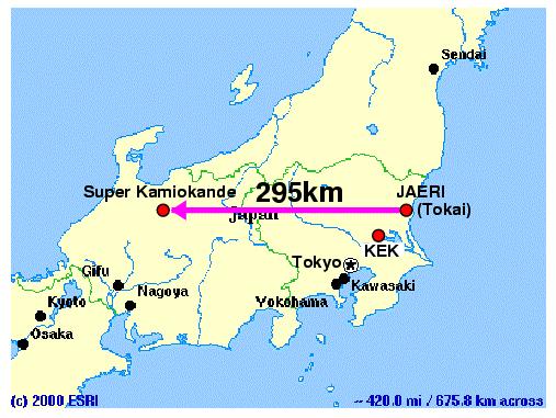 JHF-Kamioka neutrino experiment 50 GeV PS machine Super-Kamiokande as a far detector Baseline 295 km