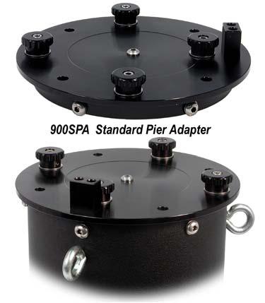 Standard Pier Adapter (900SPA) This 900 Pier Adapter is similar to those that we have included with mounts in the past, however the azimuth adjuster block is slightly taller to accommodate the