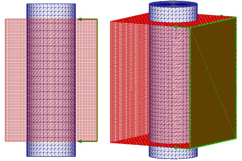 V. Coliseum Validation A. Simulation Setup The Coliseum code was used to simulate the erosion of a 0.25 in aluminum cylinder. The domain consisted of a 60 60 60 grid of 0.