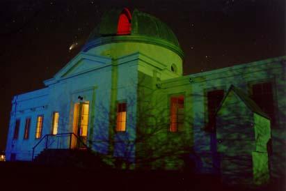 telescope like Fuertes- uses lenses Public viewing nights on clear Fridays,